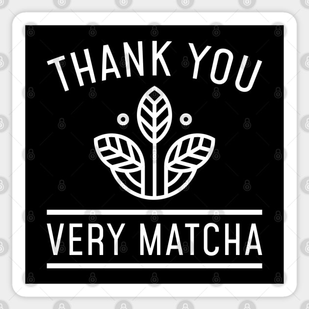 Thank You Very Matcha Sticker by LuckyFoxDesigns